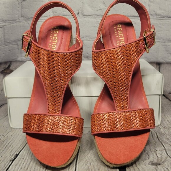 Kenneth Cole Reaction Women's Card Wedge Espadrille Sandals - Picture 1 of 9